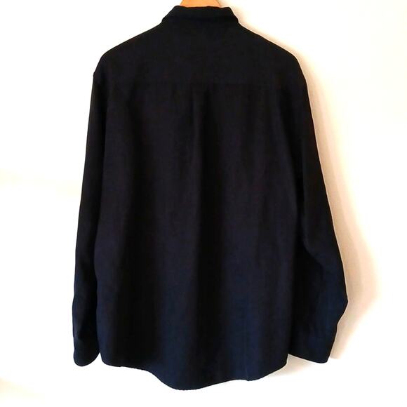 Consensus Luxury Faux Suede Button Down Shirt - Picture 5 of 5